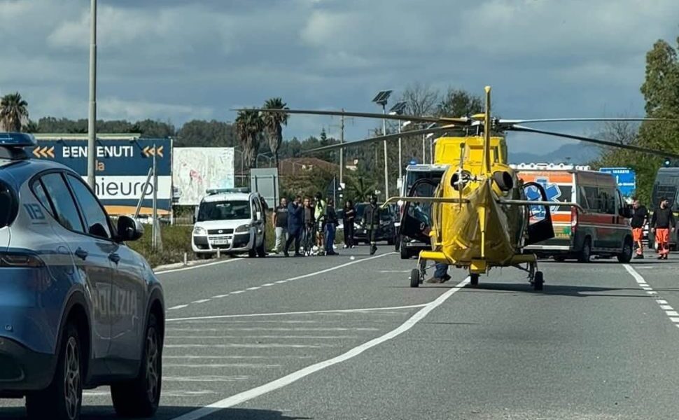Violento incidente moto