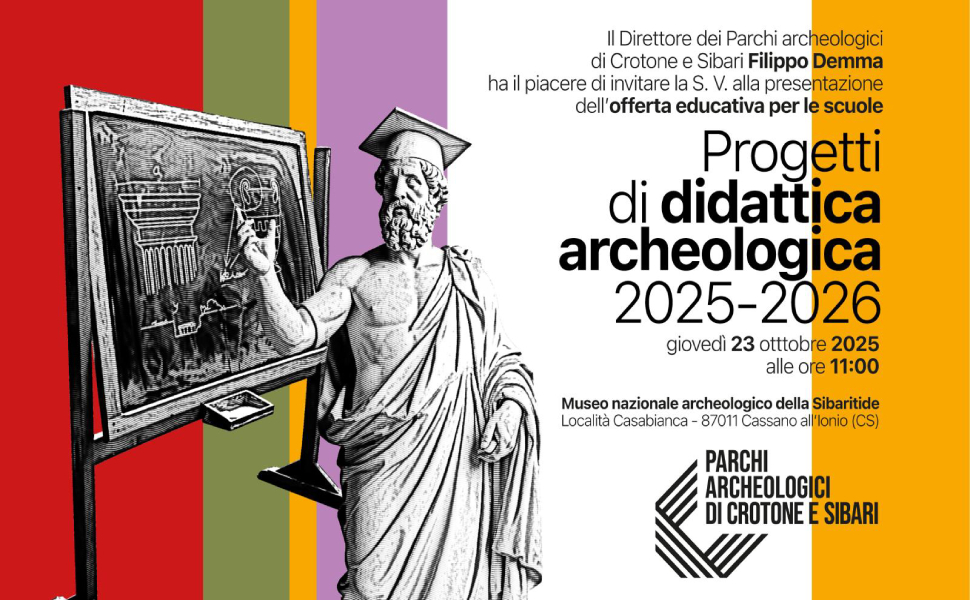 Crotone e Sibari, la scuola entra nei musei: al via i laboratori didattici per studenti 53 Invito presentaz Lab Did