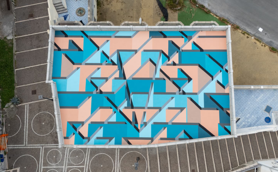 Murale Joys terrazza drone