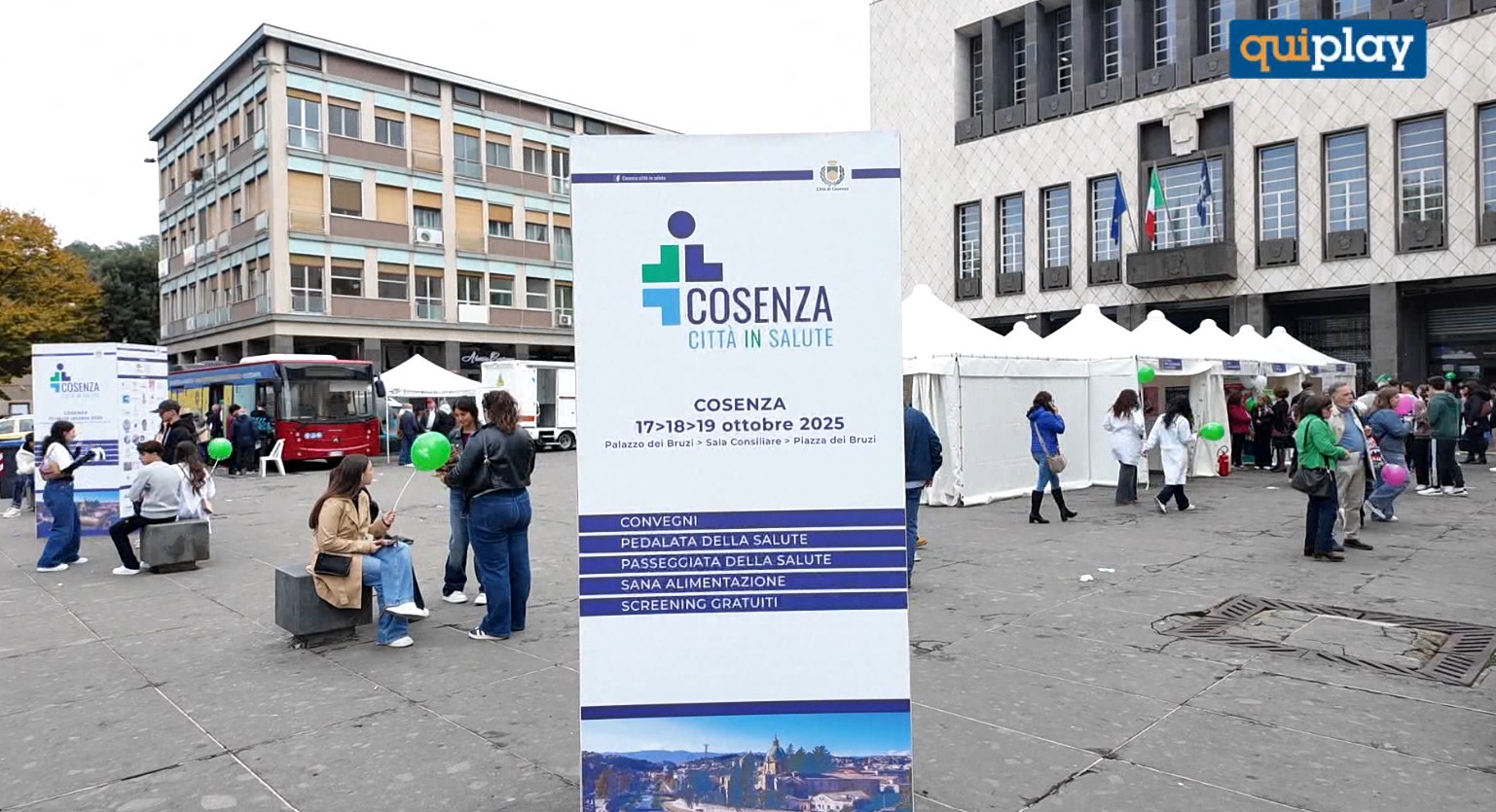 “Cosenza Città IN Salute”: in Piazza dei Bruzi tre giorni dedicati a prevenzione e benessere