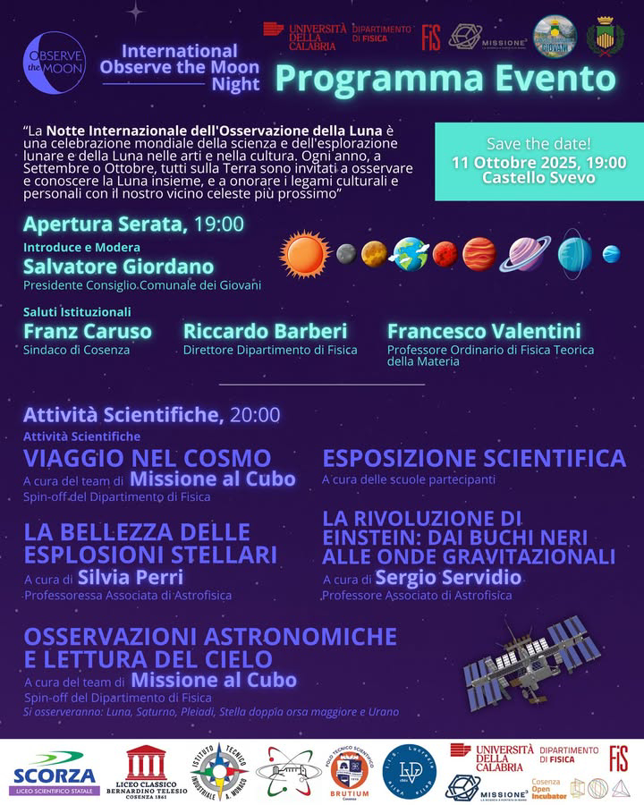 Cosenza: "La Notte della Luna" al Castello Normanno-Svevo, tra Astrofisica e divulgazione scientifica 54 la notte della luna 2