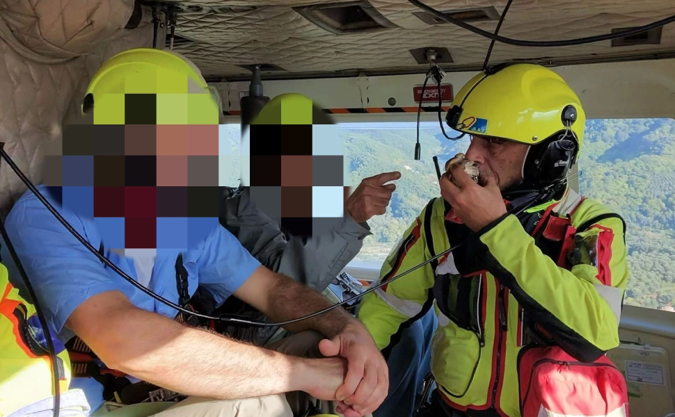 Escursionisti si perdono tra i boschi di Zomaro: salvati dai Vigili del Fuoco con l’elicottero 52 recupero vigili fuoco cittanova 02