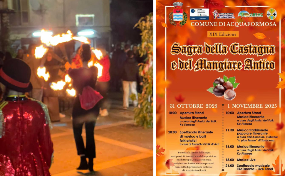 Acquaformosa celebra le sue radici: torna la Sagra della Castagna e del Mangiare Antico 52 sagra castagna acquaformosa