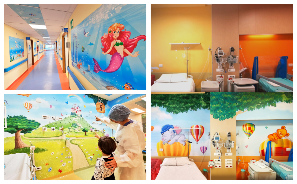 Ospedali Dipinti nel reparto pediatria Castrovillari