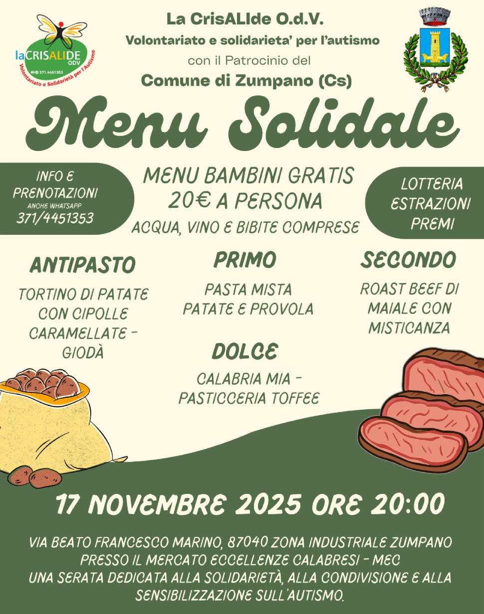 cena solidale crisalide