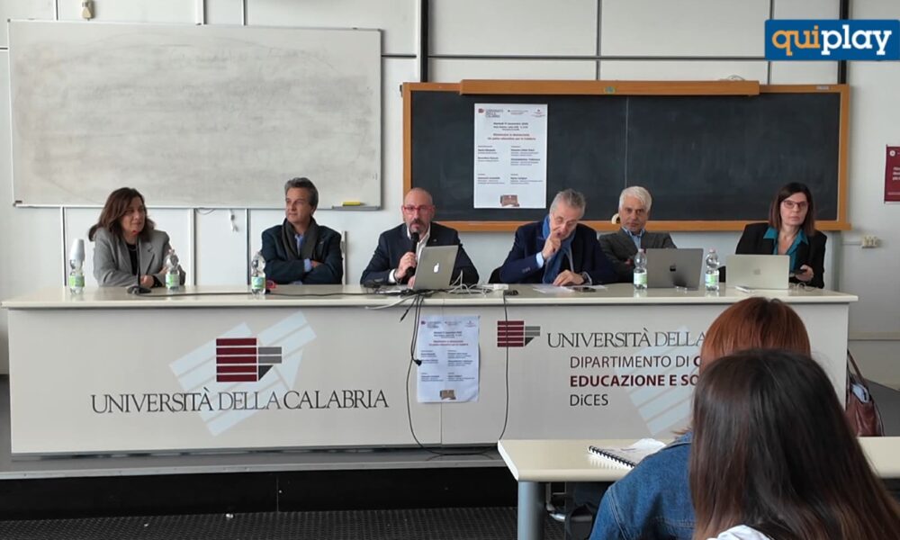 Rende: l’UniCal promuove un nuovo patto educativo per il riscatto della Calabria