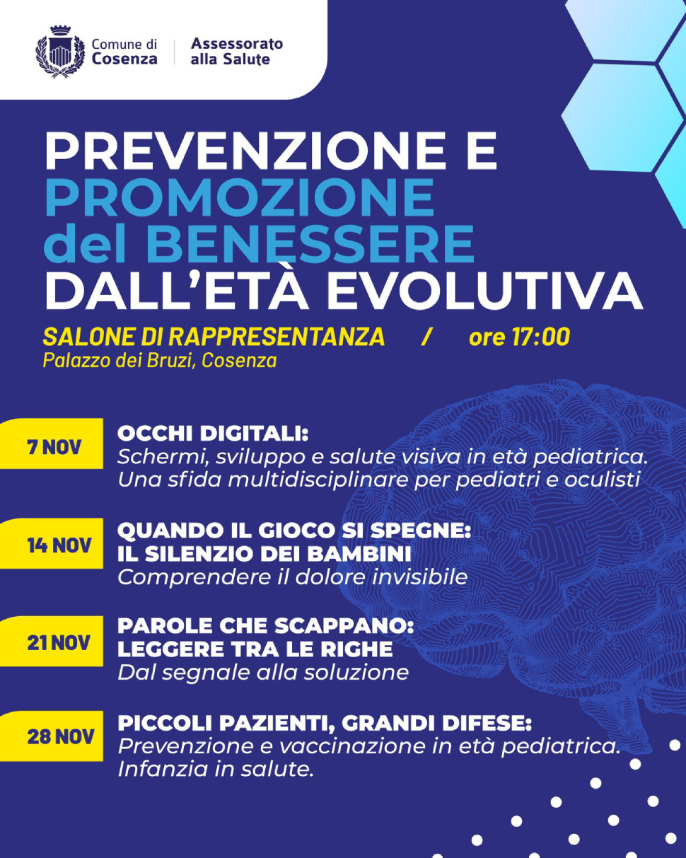 A Cosenza un nuovo "Mese del Benessere", prevenzione e salute dall'età evolutiva 52 mese del benessere