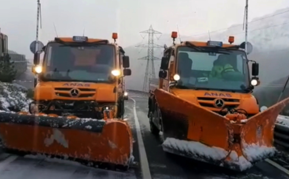 Anas traffico piano neve