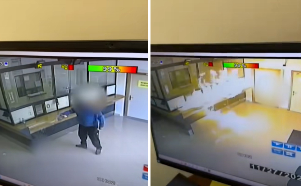 Cantiere - doppio incendio container e ufficio tributi