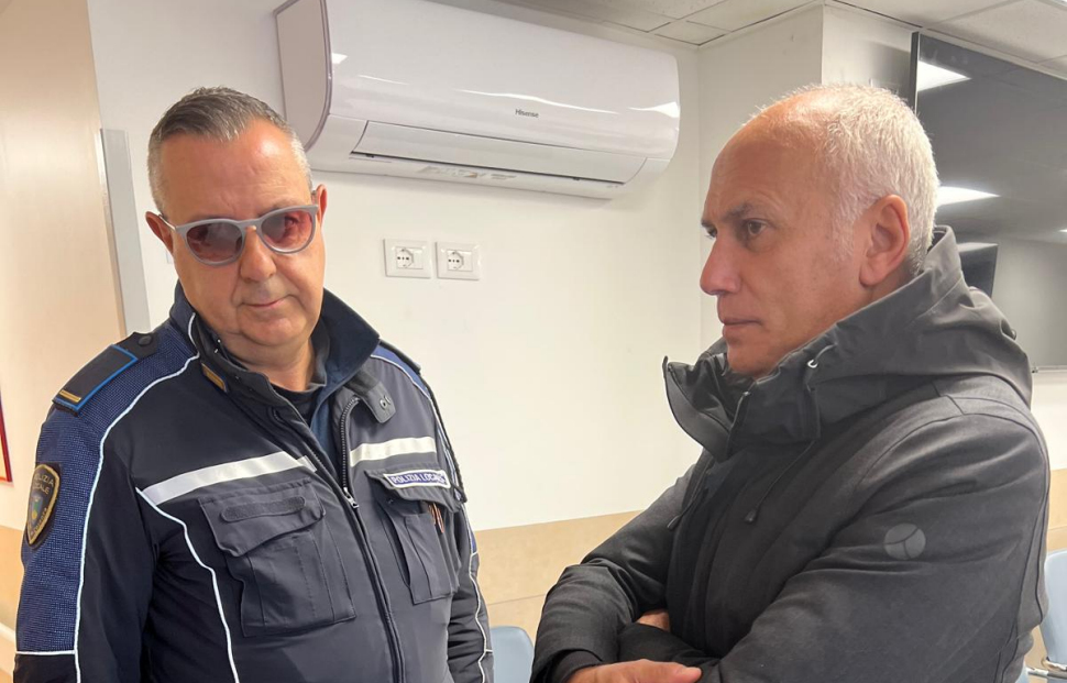 Caruso Ospedale agente municipale aggredito
