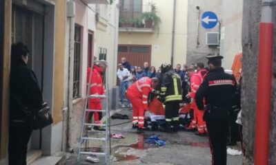 Castrovillari incendio ustionato