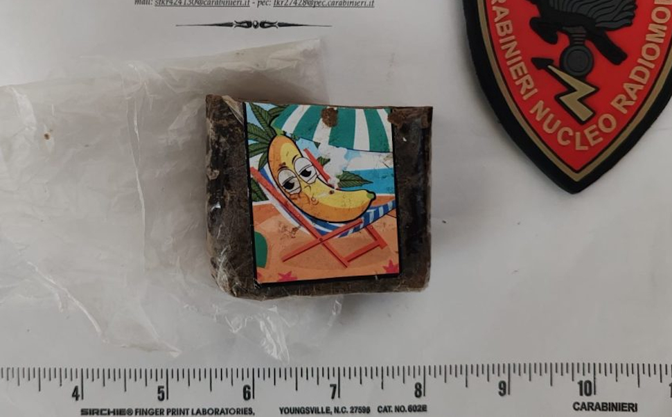 hashish nascosta nel frigo