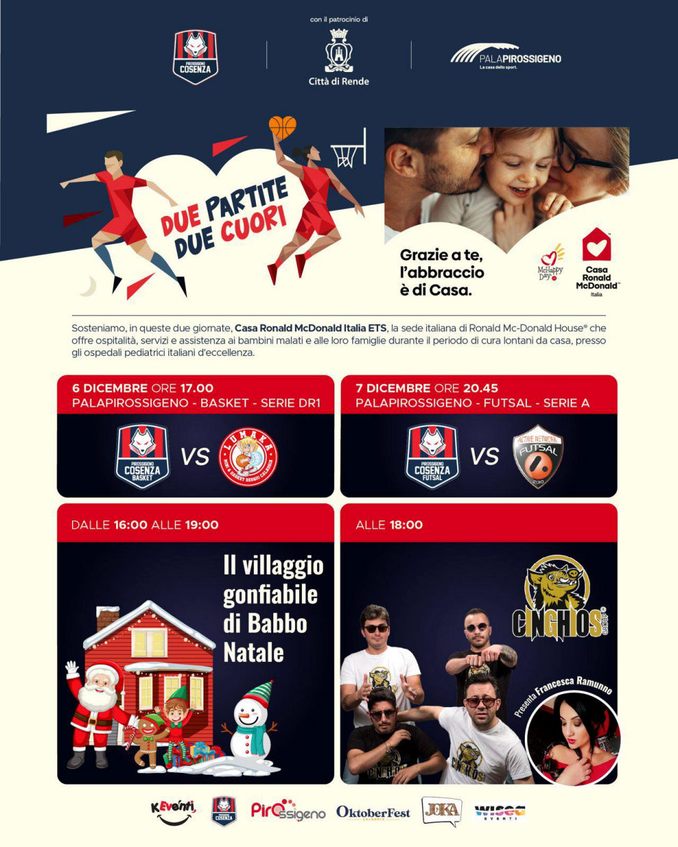 La locandina dell'evento Due partite due cuori