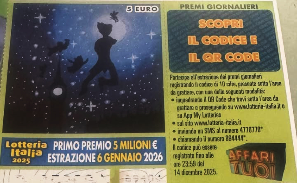 Lotteria Italia 2026, boom di vendite: 9,6 milioni di biglietti staccati, record da 15 anni 51 Lotteria Italia 2026