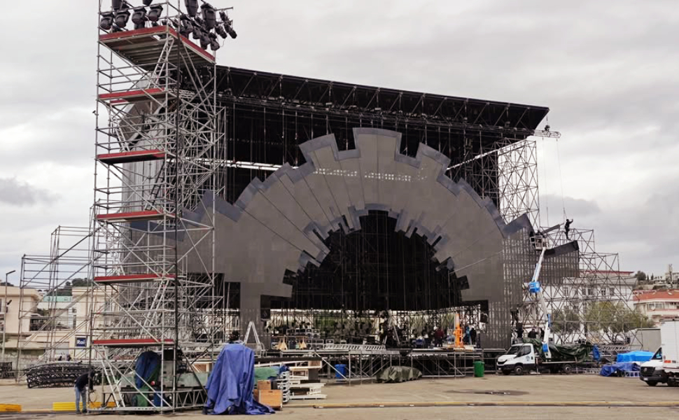 Palco catanzaro capodanno rai costruzione