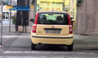 Cosenza: scivolo per disabili bloccato, la sosta “istituzionale” vietata
