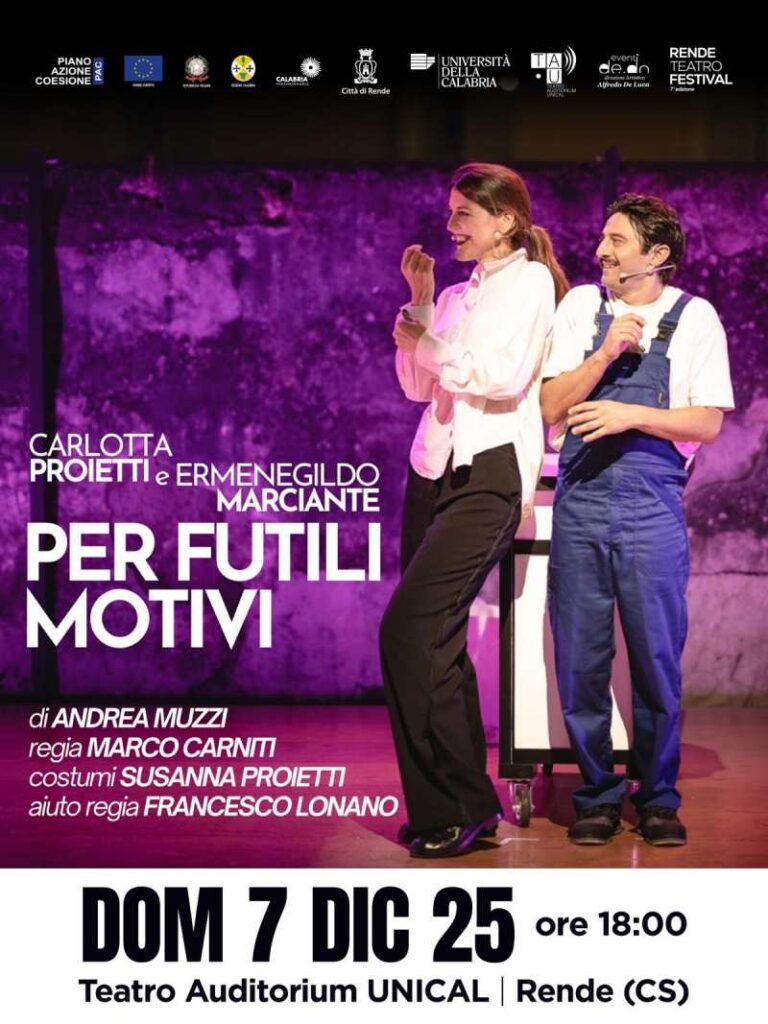 Ponte dell'Immacolata a teatro con Carlotta Proietti. 3 gli spettacoli nel Cosentino: «Si ride col brivido» 53 Carlotta Proietti locandina