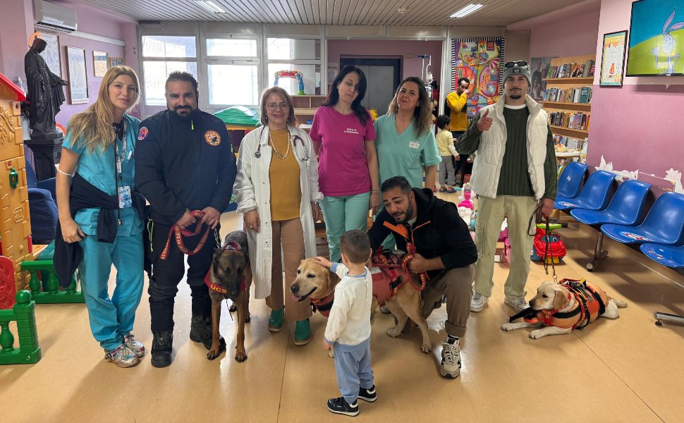 Pet therapy in vista del Natale: nel reparto di pediatria arrivano Mae, Lily e Butcher 52 Pet therapy