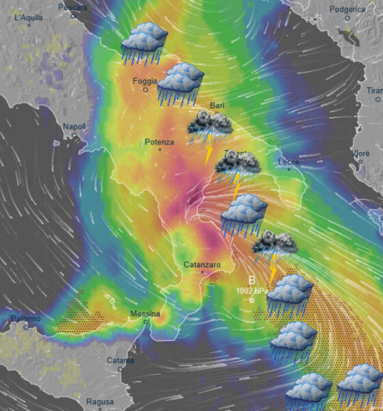 Piogge Calabria maltempo) Ciclone Mediterraneo