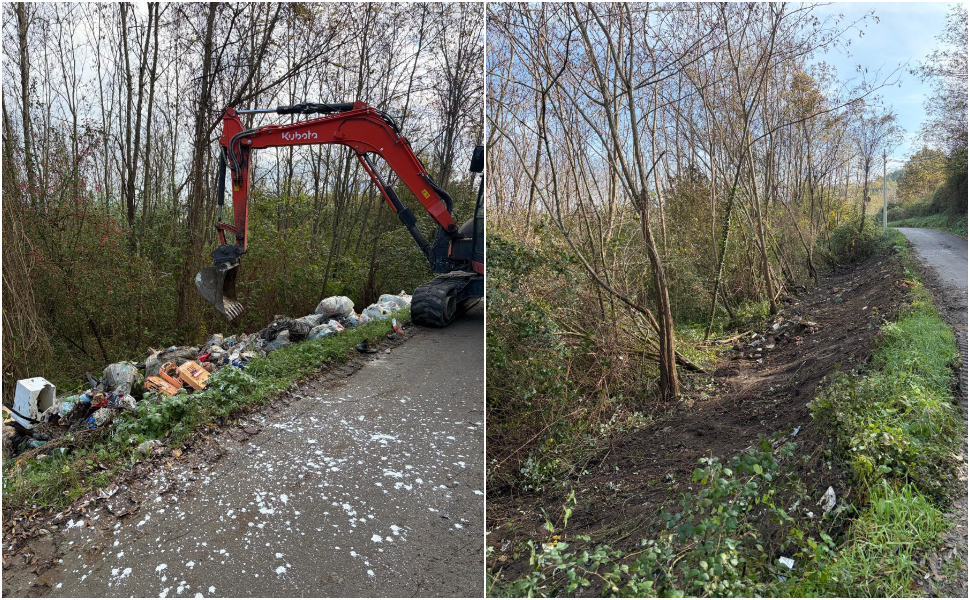 Rifiuti abbandonati Rende Via Polonia discarica abusiva bonifica 