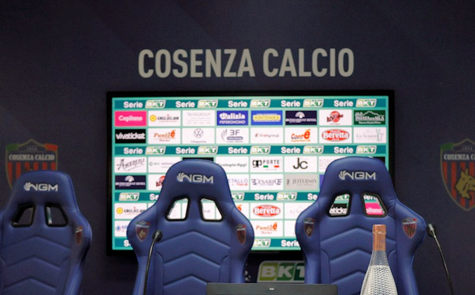 Sala stampa Bergamini Cosenza Calcio