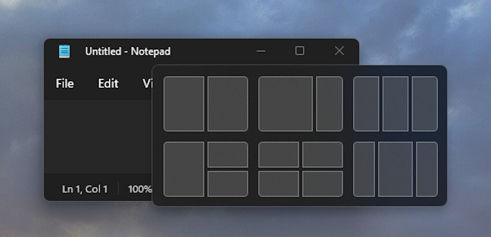 Snap Layout Windows11