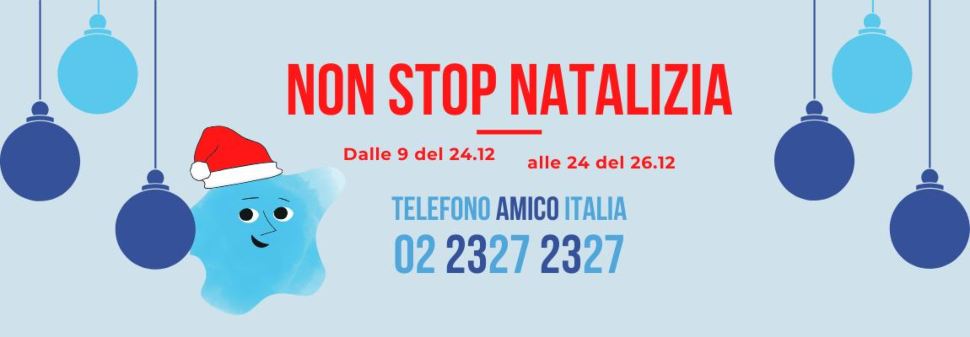 Telefono Amico Italia No stop natalizio