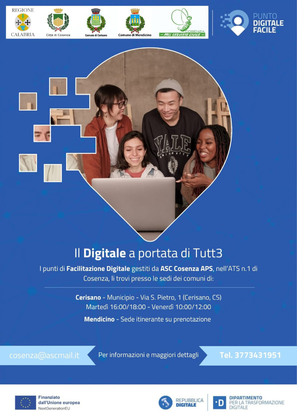 Cerisano inaugura il "Punto di Facilitazione Digitale": servizi gratuiti per ridurre il divario tecnologico 52 A Cerisano il progetto “Il Digitale a portata di Tutt3”
