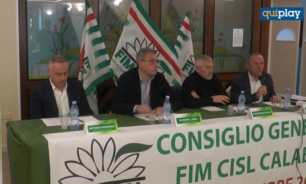 Falerna: FILM CISL Calabria consegna assegno al dirigente vittima di intimidazione