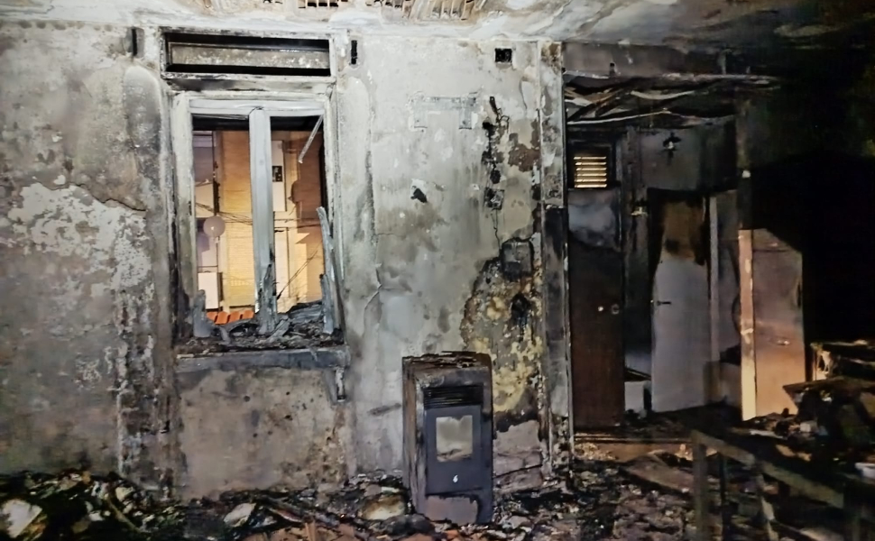 incendio appartamento quartiere Archi RC 01