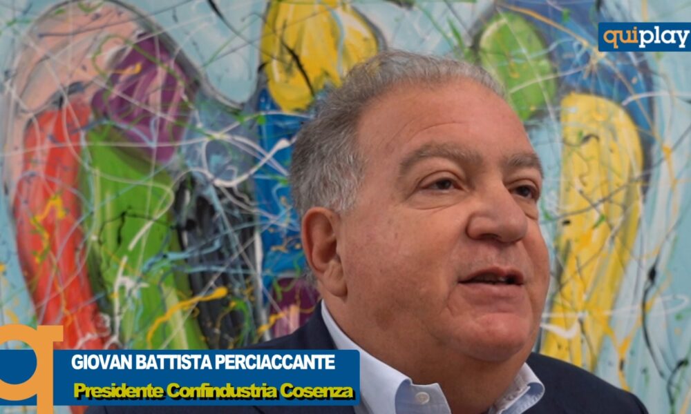 Cosenza: Perciaccante: “Calabria 2025 positivo, Edilizia, Agroalimentare, Turismo settori trainanti”