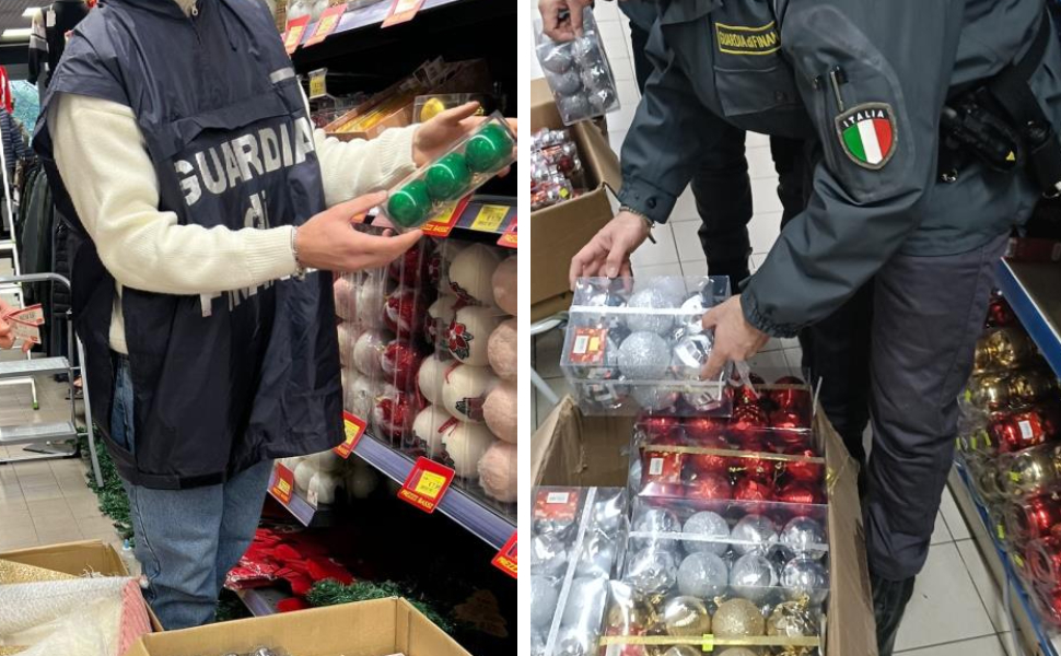 sequestro guardia finanza prodotti natalizi