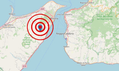 terremoto tra messina e reggio