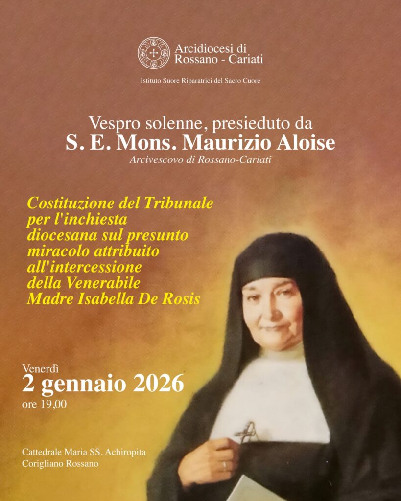 Rossano, Madre Isabella De Rosis: istituito un Tribunale per un presunto miracolo 52 tribunale-madre-isabella-de-rosis