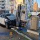Cosenza: violento incidente all'alba, un'auto si schianta contro un distributore di carburanti 59 01 incidente via popilia cosenza