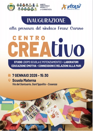 Centro creativo di Sant'Ippolito, domani l'inaugurazione. Caruro: «Attenzione verso le famiglie» 53 Centro creativo di Sant'Ippolito