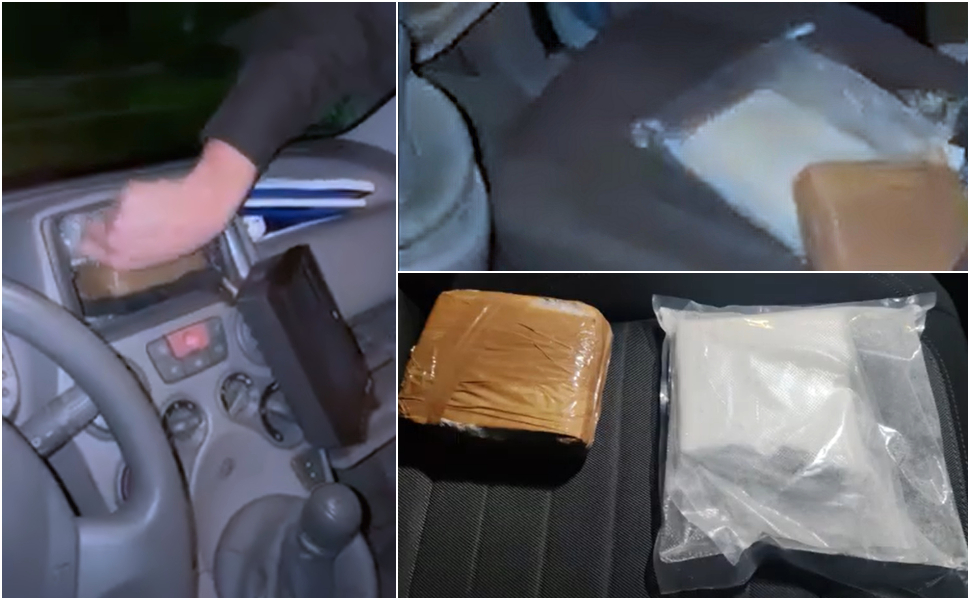 Cocaina nascosta auto