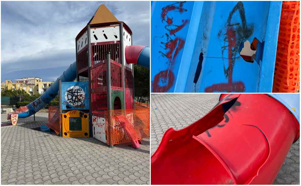 Vandalizzati i giochi sul lungomare di Catanzaro: «Gesto deplorevole ed intollerabile» 51 giochi vandalizzati