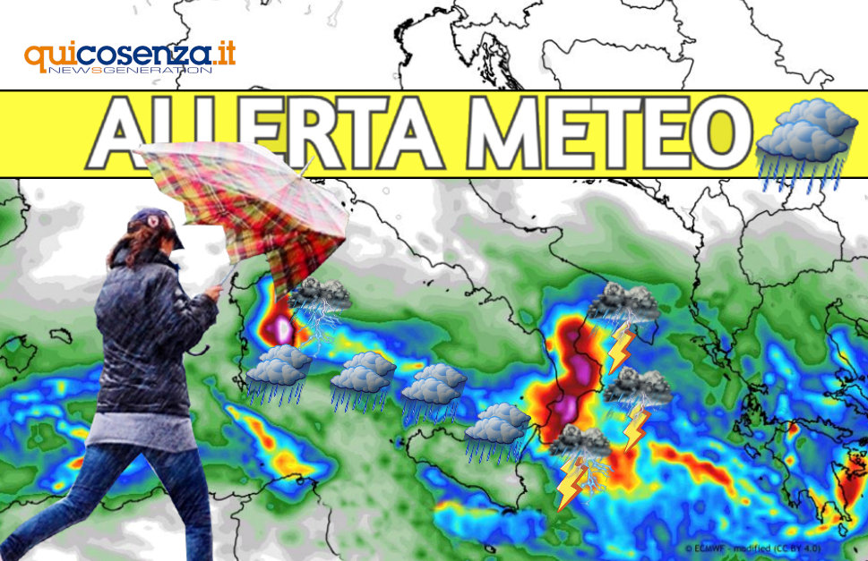 Meteo Calabria- ciclone Mediterraneo pioggia neve