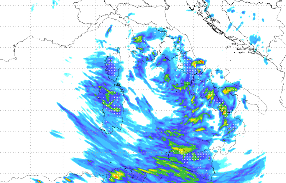 Meteo Calabria pioggia neve