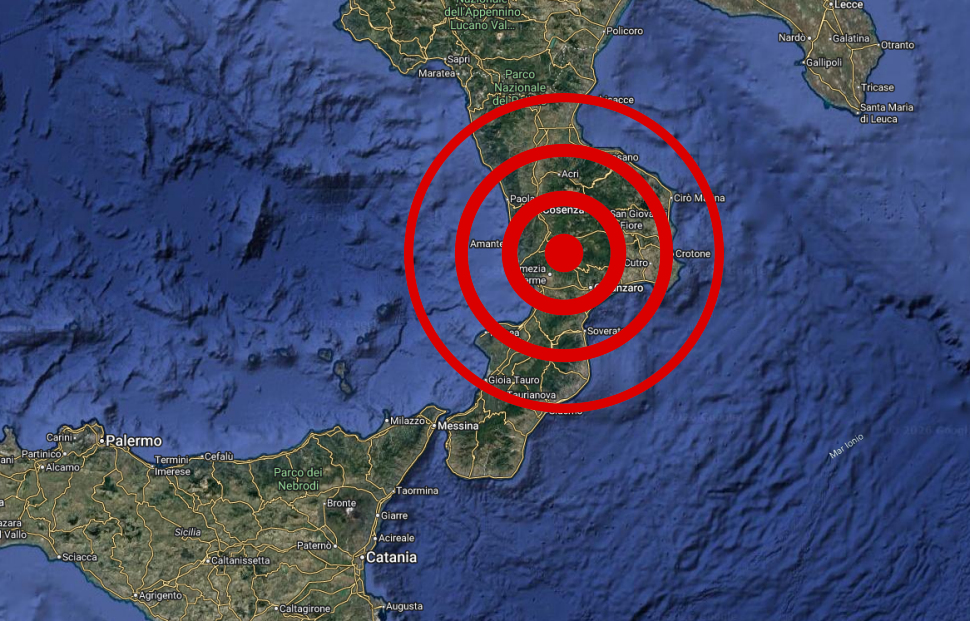 Scossa di terremoto di magnitudo 3.8 in Calabria. Sisma avvertito anche a Cosenza 51 Scossa di terremoto Calabria
