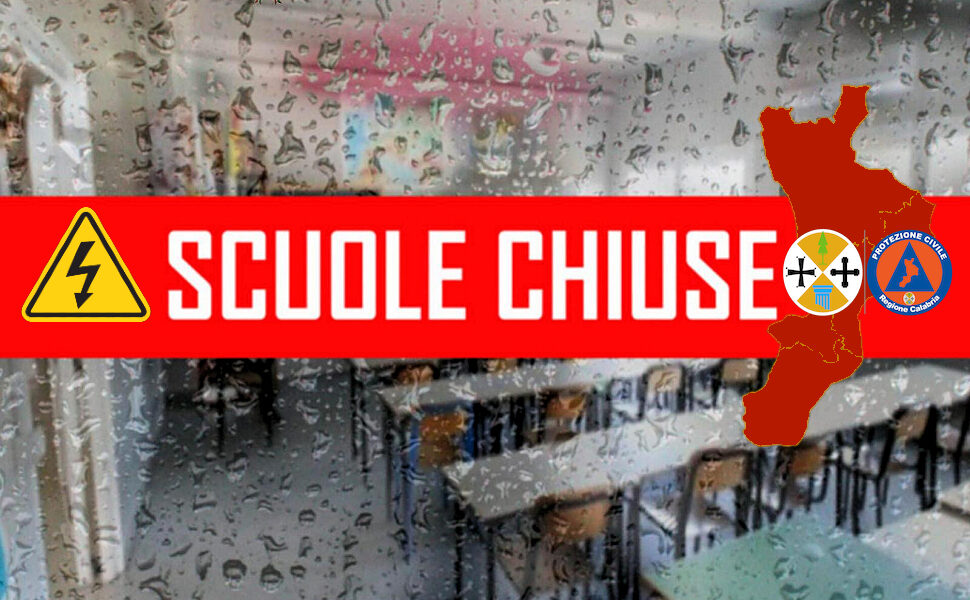 Scuole Chiuse in Calabria allerta meteo Rossa