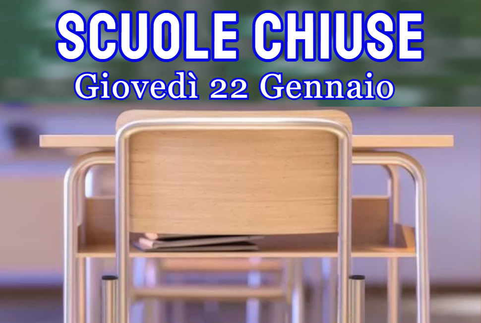 Emergenza maltempo in Calabria. Domani, giovedì 22, scuole chiuse in alcuni comuni. Anche a San Giovanni in Fiore 51 Scuole chiuse Calabria giovedì