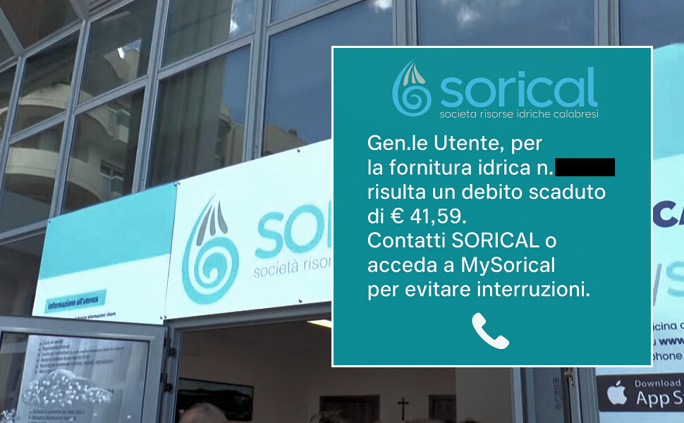 Sorical utenti morosi SMS