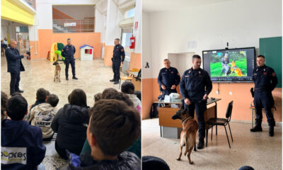 Cani antiveleno scuola - carabinieri