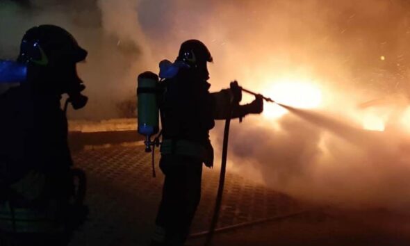 san nicola arcella auto fiamme