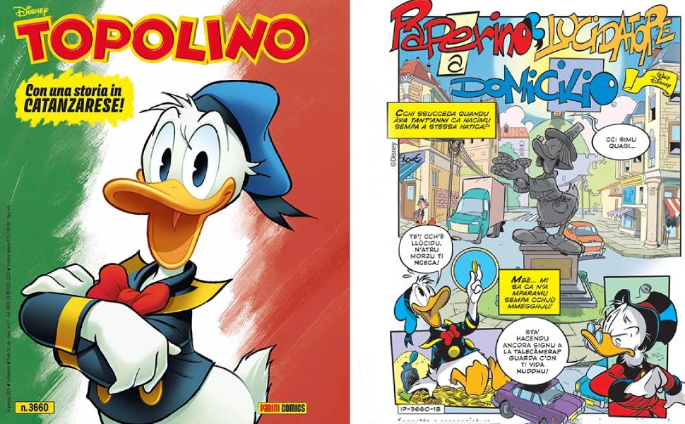 Topolino celebra i dialetti: anche la Calabria tra le edizioni speciali 52 topolino calabria