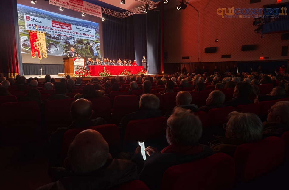 Rende Sandro Principe conferenza annuale 1 febbraio