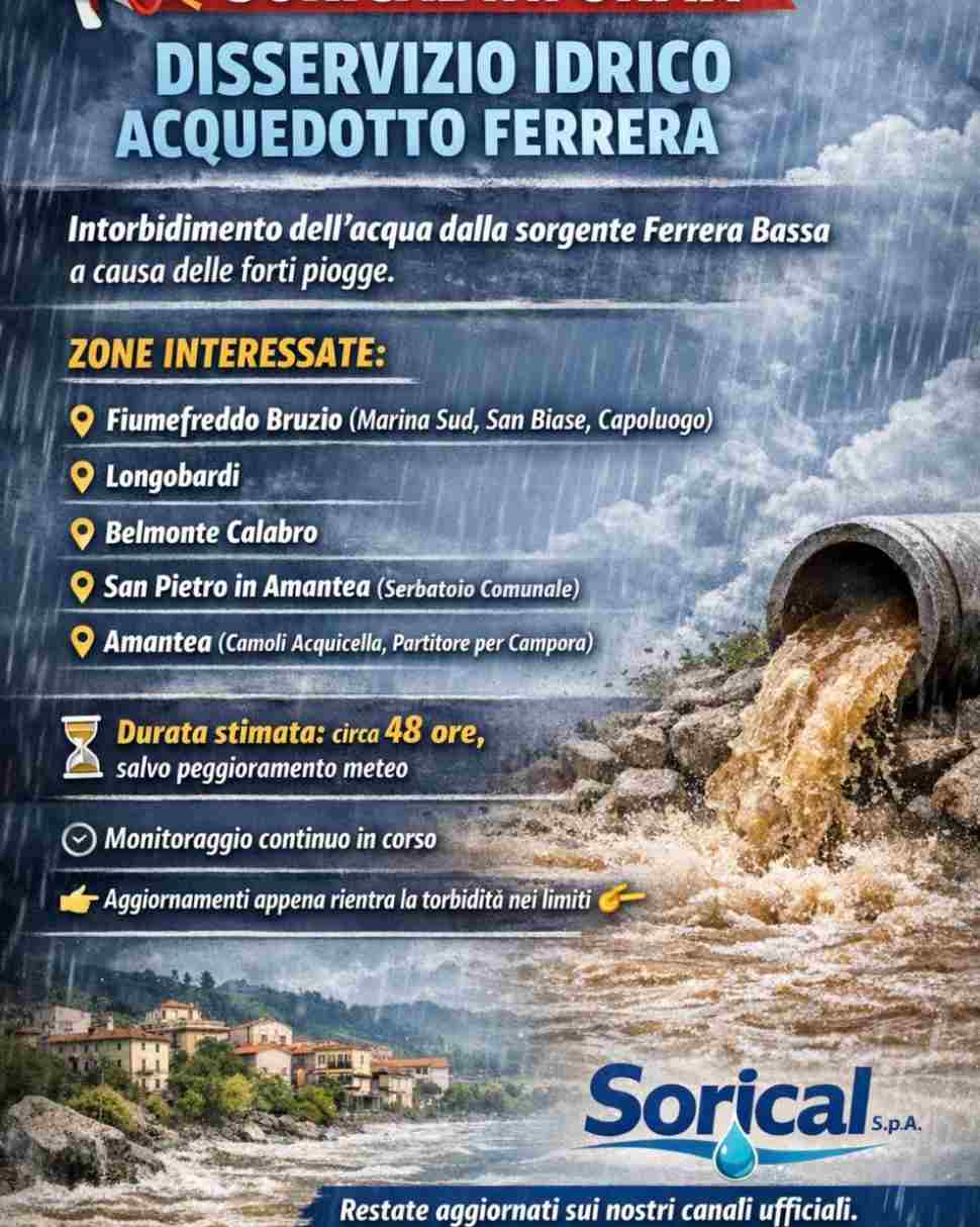 acqua torbida divieto