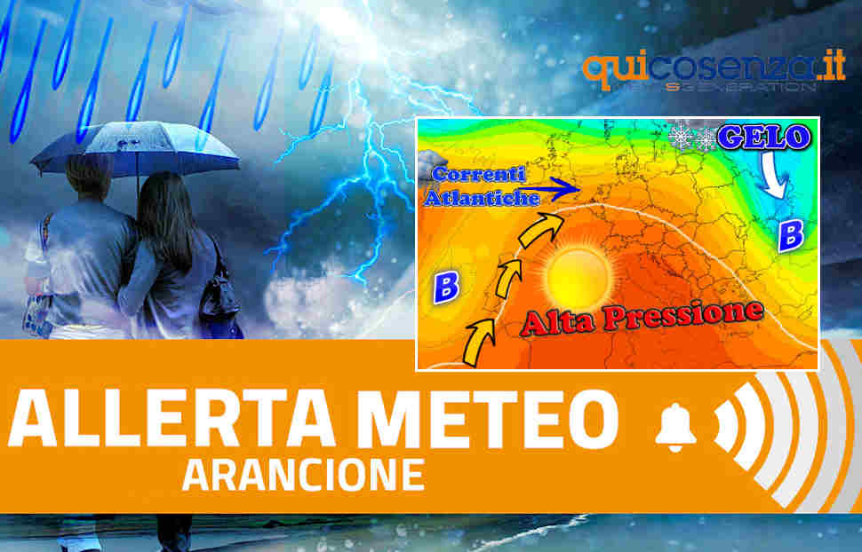 Allerta meteo Arancione Calabria